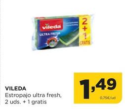 Oferta de Vileda - Estropajo Ultra Fresh por 1,49€ en Alimerka