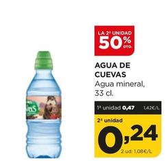 Oferta de Agua De Cuevas - Agua Mineral por 0,47€ en Alimerka