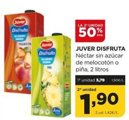 Oferta de Juver - Disfruta Néctar Sin Azúcar De Melocotón O Piña por 3,79€ en Alimerka
