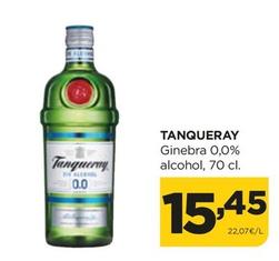 Oferta de Tanqueray - Ginebra 0,0% Alcohol por 15,45€ en Alimerka