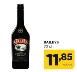 Oferta de Baileys - 70 Cl por 11,85€ en Alimerka
