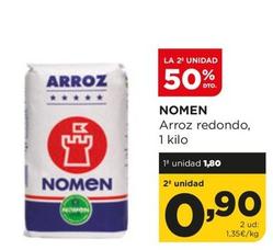 Oferta de Nomen - Arroz Redondo por 1,8€ en Alimerka