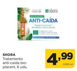 Oferta de Shora - Tratamiento Anti-caída Bio- Placent por 4,99€ en Alimerka