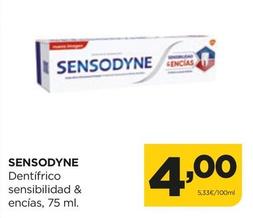 Oferta de Sensodyne - Dentifrico Sensibilidad & Encías por 4€ en Alimerka