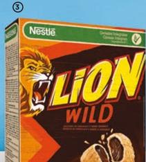 Oferta de Nestlé - Cereales Lion Wild por 4,25€ en Alimerka