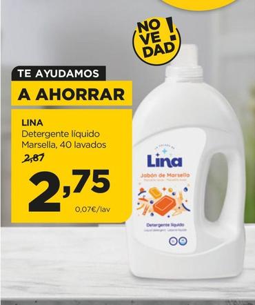Oferta de Lina - Detergente Líquido Marsella por 2,75€ en Alimerka
