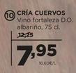 Oferta de Cria Cuervos - Vino Fortaleza D.o. Albariño por 7,95€ en Alimerka