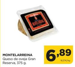 Oferta de Montelarreina - Queso De Oveja Gran Reserva por 6,89€ en Alimerka