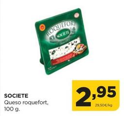 Oferta de Societe - Queso Roquefort por 2,95€ en Alimerka