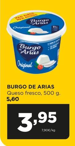 Oferta de Burgo De Arias - Queso Fresco por 3,95€ en Alimerka
