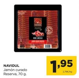 Oferta de Navidul - Jamón Curado Reserva por 1,95€ en Alimerka