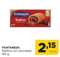 Oferta de Fontaneda - Rollitos Con Chocolate por 2,15€ en Alimerka