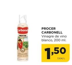 Oferta de Carbonell - Procer Vinagre De Vino Blanco por 1,5€ en Alimerka