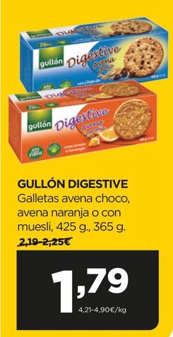 Oferta de Gullón - Galletas Avena Choco, Avena Naranja O Con Muesli por 1,79€ en Alimerka