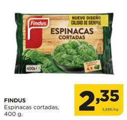 Oferta de Findus - Espinacas Cortadas por 2,35€ en Alimerka