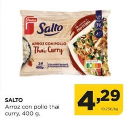 Oferta de Findus - Salto Arroz Con Pollo Thai Curry por 4,29€ en Alimerka