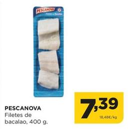 Oferta de Pescanova - Filetes De Bacalao por 7,39€ en Alimerka