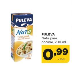 Oferta de Puleva - Nata Para Cocinar por 0,99€ en Alimerka