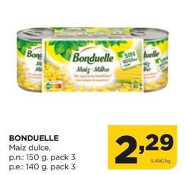 Oferta de Bonduelle - Maíz Dulce por 2,29€ en Alimerka