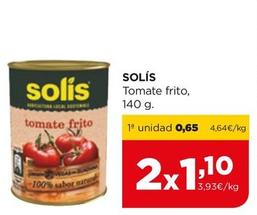Oferta de Solís - Tomate Frito por 0,65€ en Alimerka