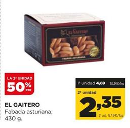 Oferta de El Gaitero - Fabada Asturiana por 4,69€ en Alimerka