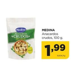 Oferta de Medina - Anacardos Crudos por 1,99€ en Alimerka