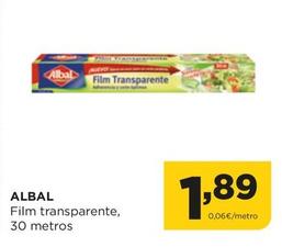 Oferta de Albal - Film Transparente por 1,89€ en Alimerka