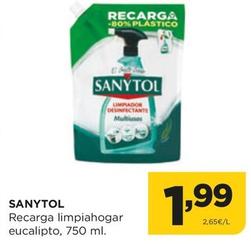 Oferta de Sanytol - Recarga Limpiahogar Eucalipto por 1,99€ en Alimerka