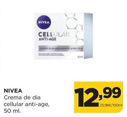Oferta de Nivea - Crema De Dia Cellular Anti-age por 12,99€ en Alimerka