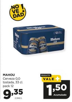 Oferta de Mahou - Cerveza 0,0 Tostada por 9,35€ en Alimerka