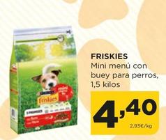 Oferta de Friskies - Mini Menú Con Buey Para Perros por 4,4€ en Alimerka