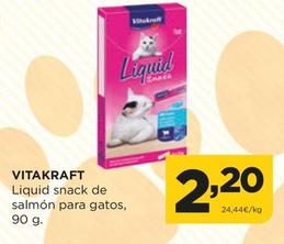 Oferta de Vitakraft - Liquid Snack De Salmón Para Gatos por 2,2€ en Alimerka