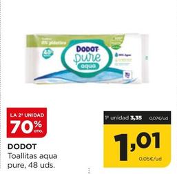 Oferta de Dodot - Toallitas Aqua Pure por 3,35€ en Alimerka