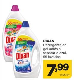 Oferta de Dixan - Detergente En Gel Adiós Al Separar O Azul, 55 Lavados por 7,99€ en Alimerka