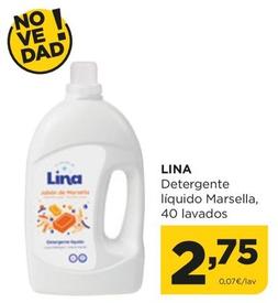 Oferta de Lina - Detergente Líquido Marsella, 40 Lavados por 2,75€ en Alimerka