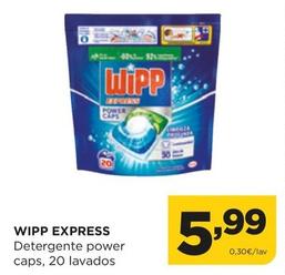 Oferta de Wipp Express - Detergente Power Caps por 5,99€ en Alimerka