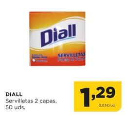 Oferta de Diall - Servilletas 2 Capas por 1,29€ en Alimerka