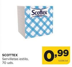 Oferta de Scottex - Servilletas Estilo por 0,99€ en Alimerka