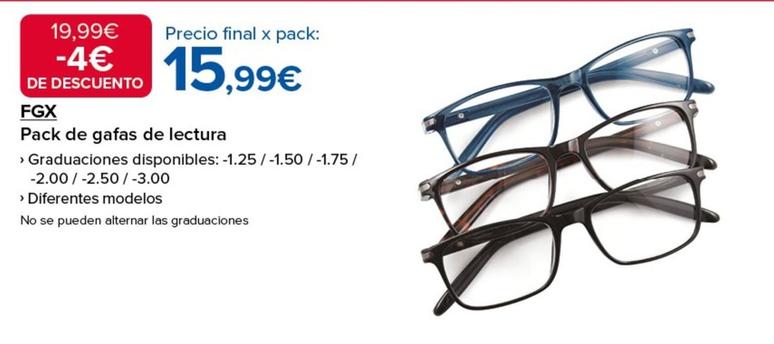 Oferta de Gafas por 15,99€ en Costco