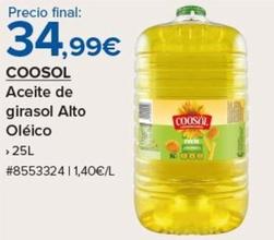 Oferta de Aceite de girasol por 34,99€ en Costco