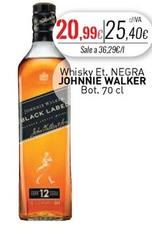 Oferta de Johnnie Walker - 1 Whisky Et. Negra por 20,99€ en Cuevas Cash