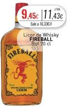 Oferta de Fireball - Licor De Whisky  por 9,45€ en Cuevas Cash