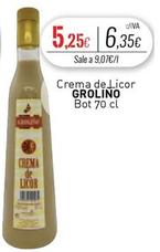 Oferta de Grolino - Crema De Licor  por 5,25€ en Cuevas Cash