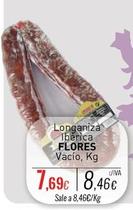 Oferta de Flores - Longaniza Iberica por 7,69€ en Cuevas Cash