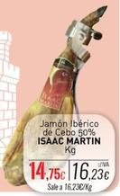 Oferta de Isaac Martin - Jamón Iberico De Cebo 50% por 14,75€ en Cuevas Cash
