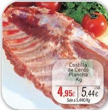 Oferta de Costilla De Cerdo Plancha por 4,95€ en Cuevas Cash