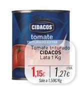 Oferta de Cidacos - Tomate Triturado por 1,15€ en Cuevas Cash