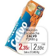Oferta de Calvo - Mejillón Escabeche por 2,35€ en Cuevas Cash