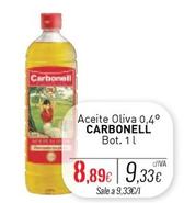 Oferta de Carbonell - Aceite Oliva 0,4° por 8,89€ en Cuevas Cash