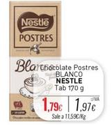 Oferta de Nestlé - Chocolate Postres Blanco por 1,79€ en Cuevas Cash